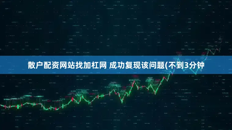 散户配资网站找加杠网 成功复现该问题(不到3分钟